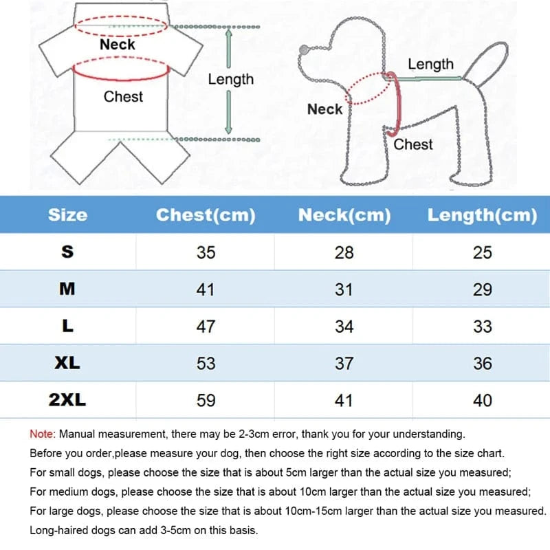 Dog Pajamas with Legs