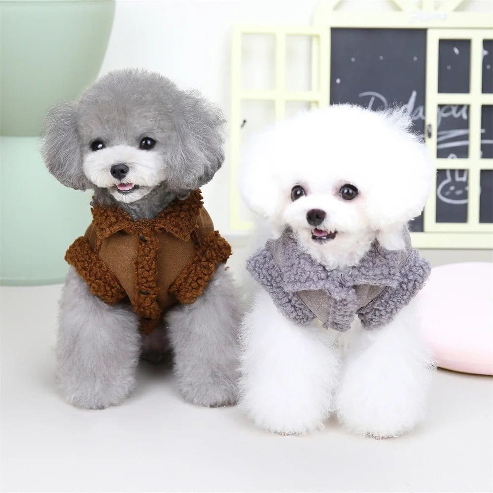 Sheepskin Jacket for Small Dogs