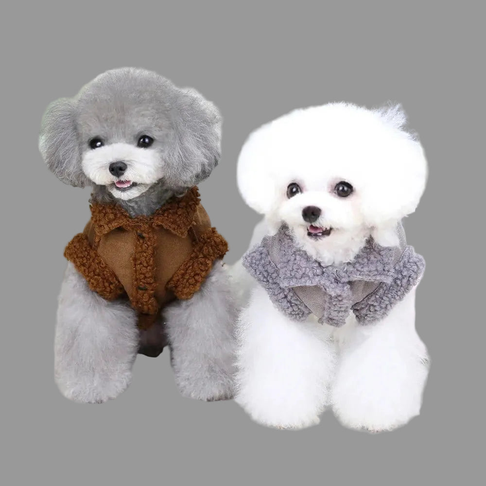 Sheepskin Jacket for Small Dogs