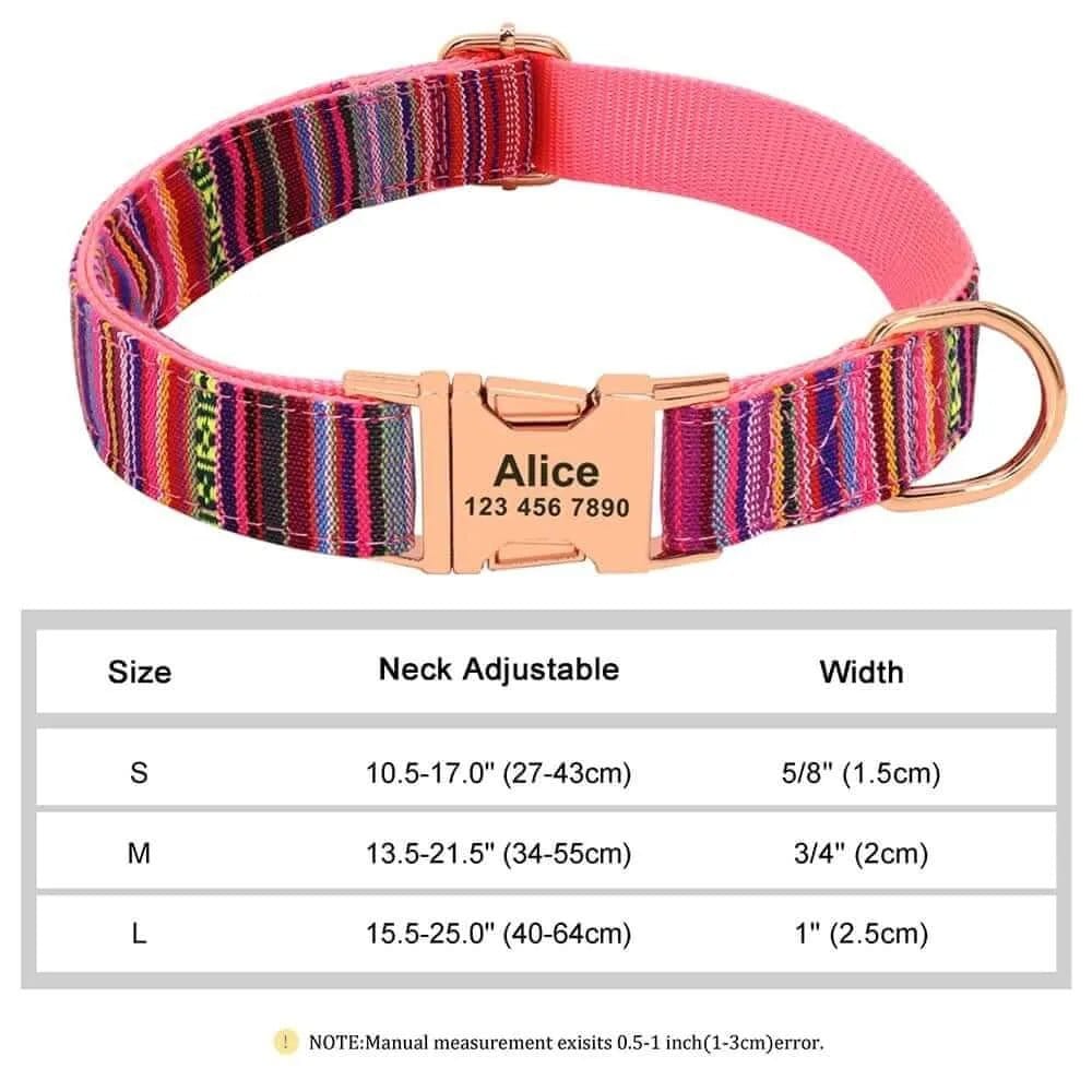 Personalized Engraved Dog Collar