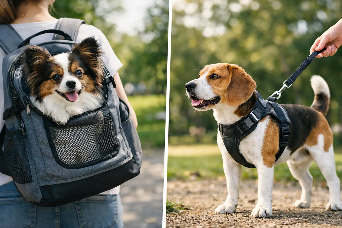 Dog Carrier vs Harness: Which Does Your Dog Need?