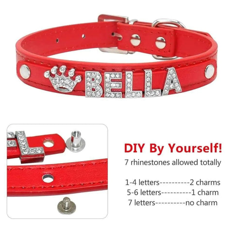 Personalized Bling Rhinestone Luxury Dog Collars