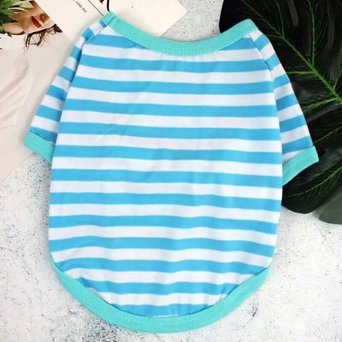 Striped Summer Spring Dog T-shirt