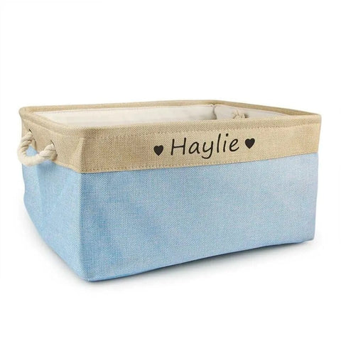 Personalized Dog Toy Basket Organizer