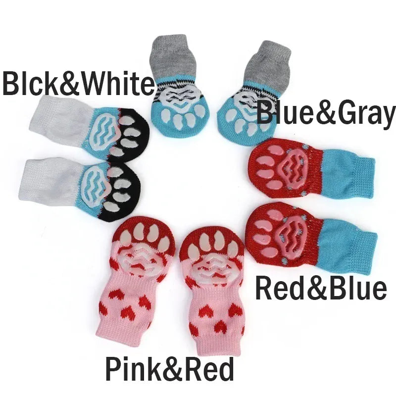 Dog Paw Socks - High-Quality Non-Slip Cotton Socks for Small Dogs