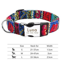 Personalized Nylon Dog Collar