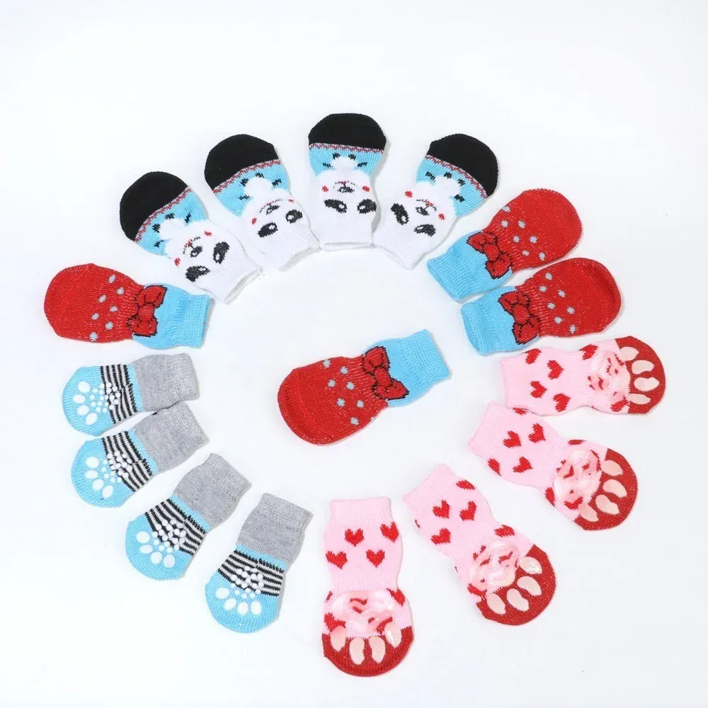 Dog Paw Socks - High-Quality Non-Slip Cotton Socks for Small Dogs