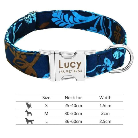 Personalized Nylon Dog Collar