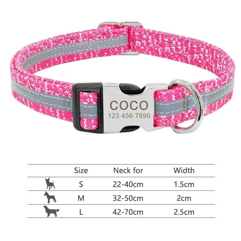 Personalized Nylon Dog Collar