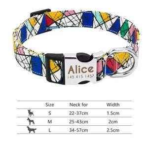 Personalized Nylon Dog Collar