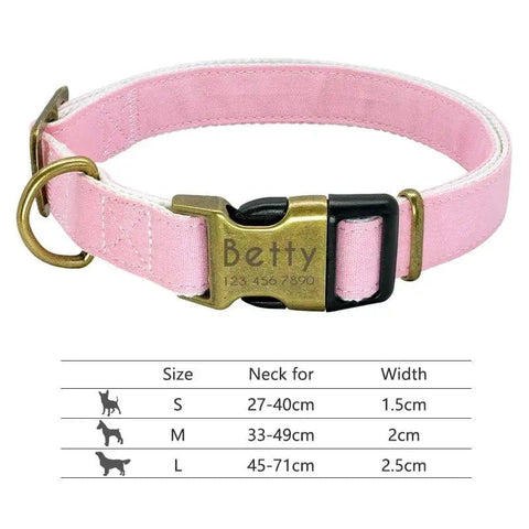 Personalized Nylon Dog Collar