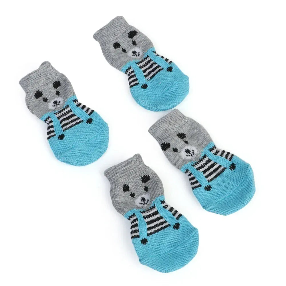 Dog Paw Socks - High-Quality Non-Slip Cotton Socks for Small Dogs