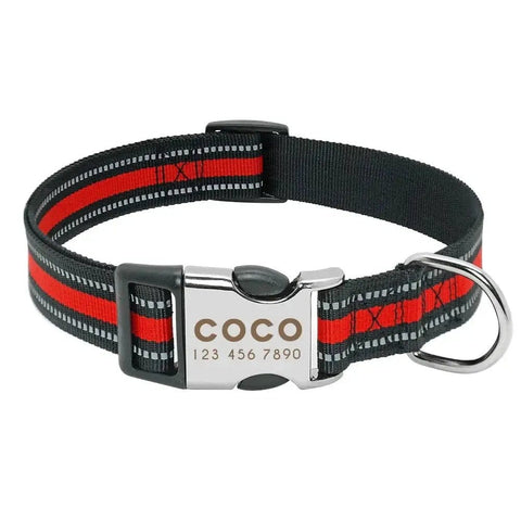 Personalized Nylon Dog Collar