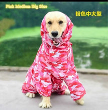 Large Pet Dog Raincoat-Waterproof Rain Clothes Jumpsuit For Small Dogs