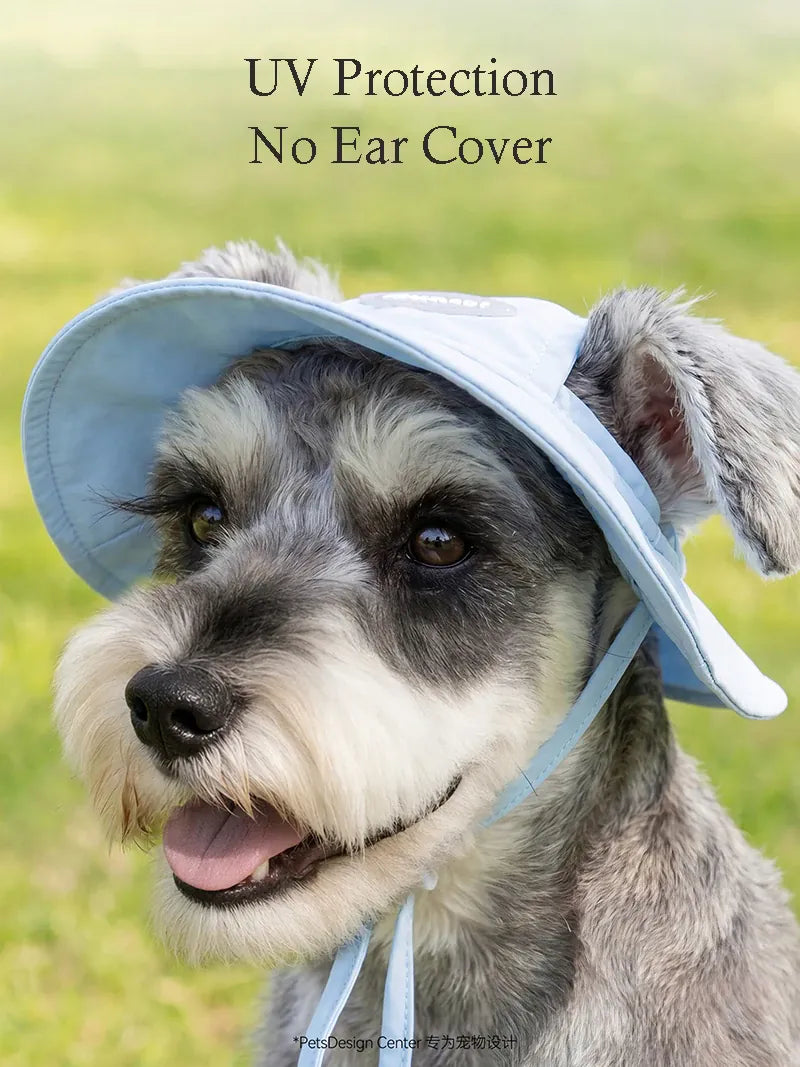 Dog Summer Cooling Vest & Cap Set | Breathable Mesh Sun-Protective Shirt for Dogs & Cats