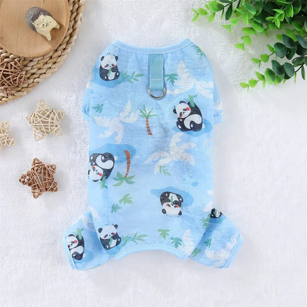 Dog & Cat Cooling Jumpsuit | Breathable Mesh Pet Clothes XS–4XL