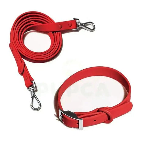 PVC Adjustable Dog Collar Harness Leash Sets