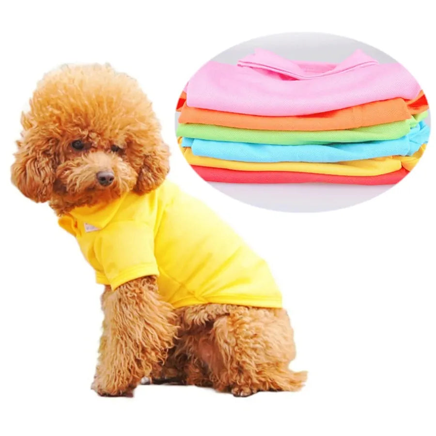Dog Vest T-Shirt | Lightweight Pet Polo for Small Breeds | Hotdiggidydog®