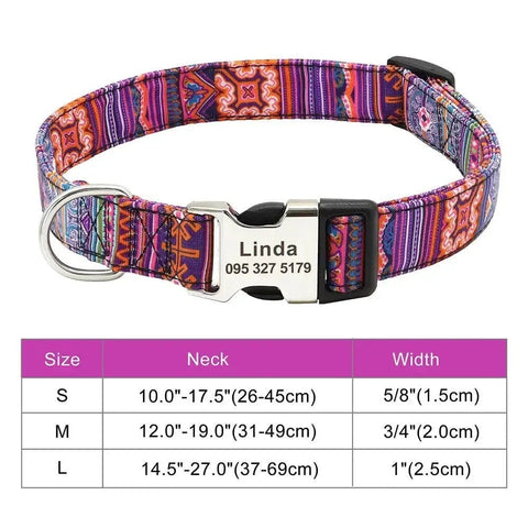 Personalized Engraved Dog ID Collars