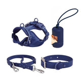 PVC Adjustable Dog Collar Harness Leash Sets