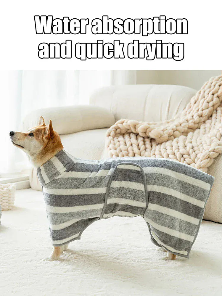 1PC Thick Absorbent Oversized Dog Bathrobe