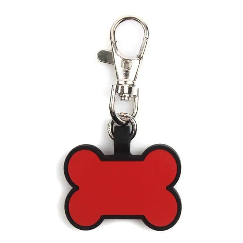 Silent Personalized Double Sided Silicone Dog ID Tag