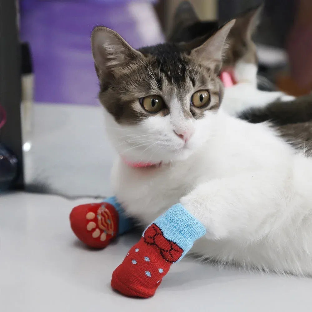 Dog Paw Socks - High-Quality Non-Slip Cotton Socks for Small Dogs