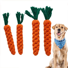 1Pcs Carrot Dog Bite Rope Pet Dog Toys Safe Durable Braided