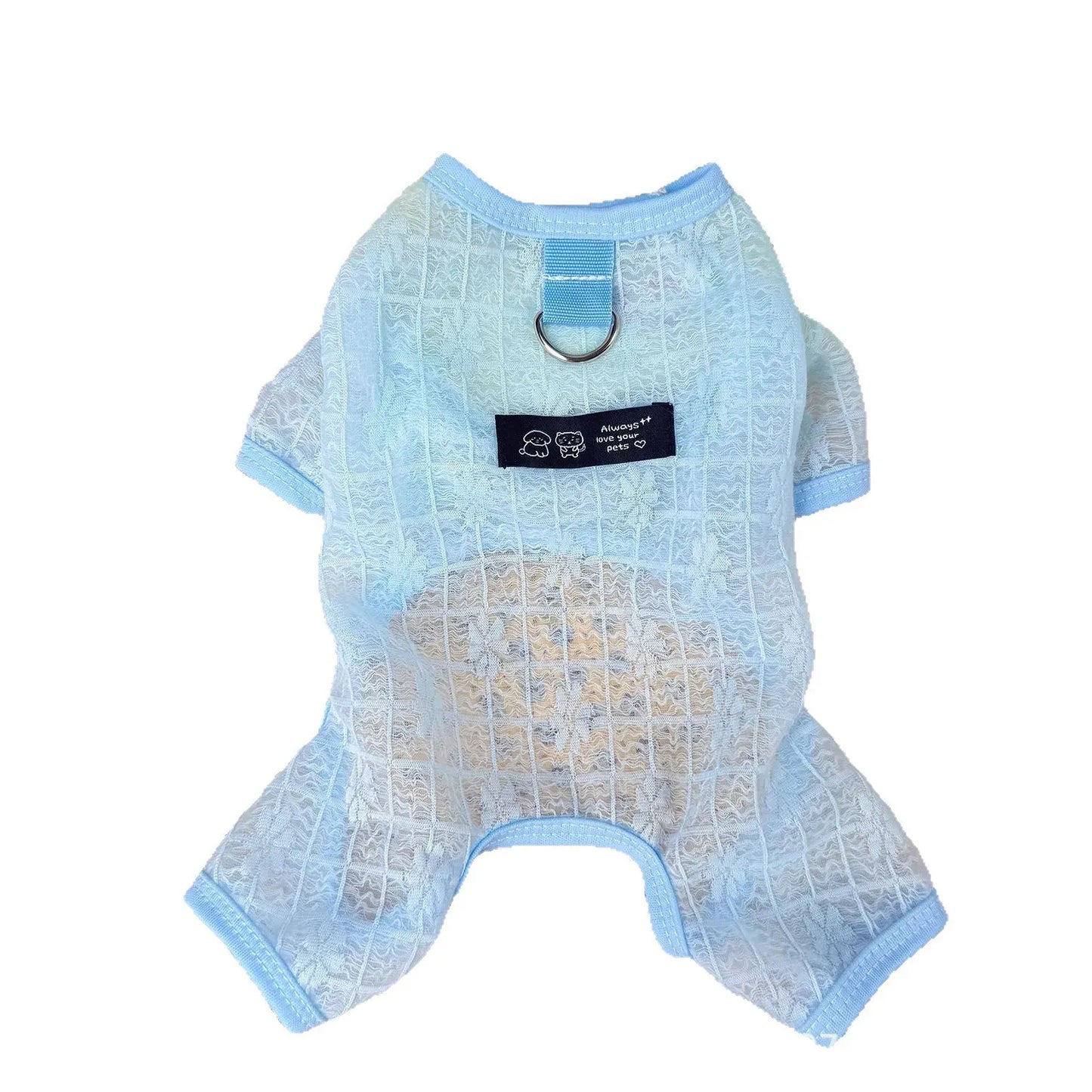 Dog Cooling Mesh Jumpsuit | Breathable Summer Outfit for Dogs
