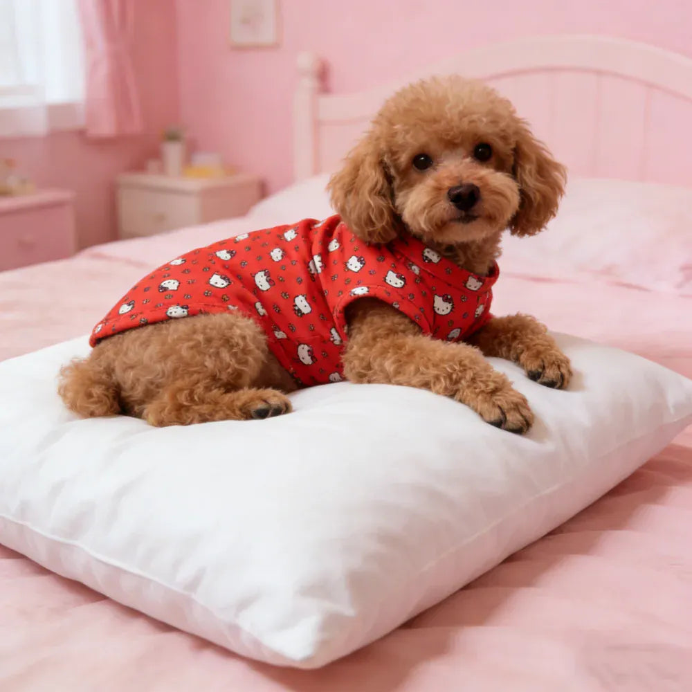Sanrio Full-Body Print Pet Vest | Soft Sleeveless Dog T-Shirt