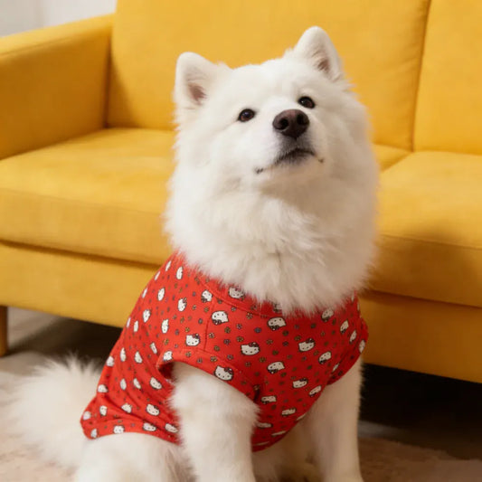 Sanrio Full-Body Print Pet Vest | Soft Sleeveless Dog T-Shirt