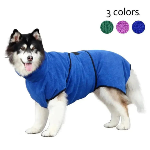 Super Absorbent Microfiber Dog Bathrobe