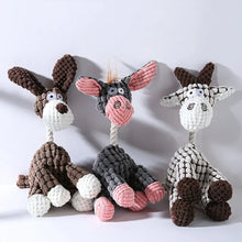 Plush Dog Donkey Squeaky Chew Toy
