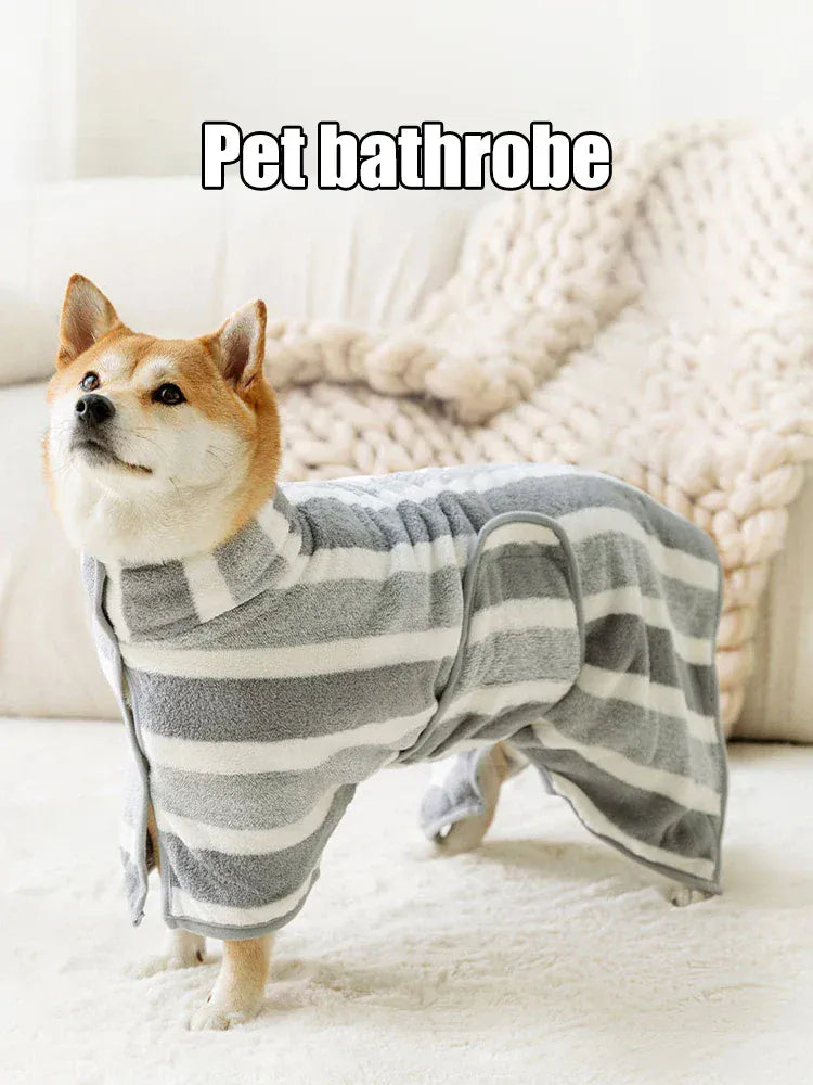 1PC Thick Absorbent Oversized Dog Bathrobe