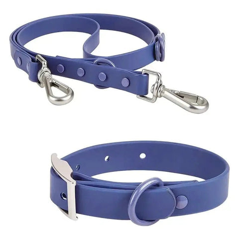 PVC Adjustable Dog Collar Harness Leash Sets