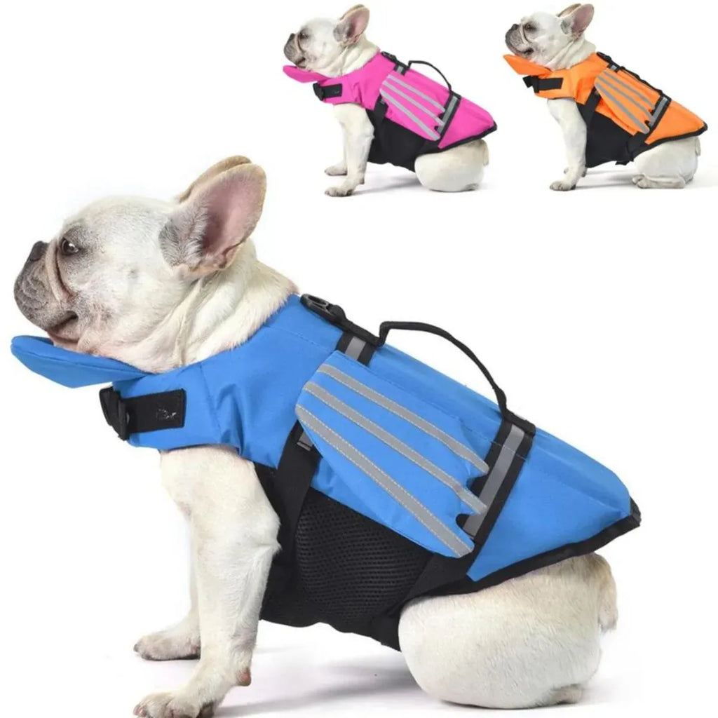 Dog Life Jacket with Chin Float – Reflective Safety Swim Vest for Dogs