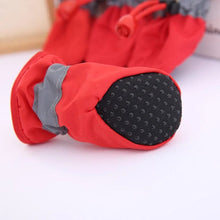 4pcs/set Waterproof Pet Dog Shoes Anti-slip Rain Boots