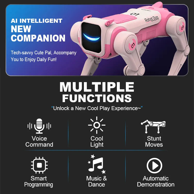 Intelligent RC Robot Dog Toy With Voice Control