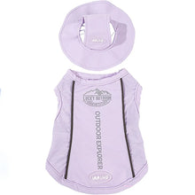 Dog Summer Cooling Vest & Cap Set | Breathable Mesh Sun-Protective Shirt for Dogs & Cats