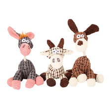 Plush Dog Donkey Squeaky Chew Toy