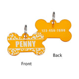 Personalized Double Sided Engraved Dog Bone Tag