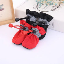 4pcs/set Waterproof Pet Dog Shoes Anti-slip Rain Boots