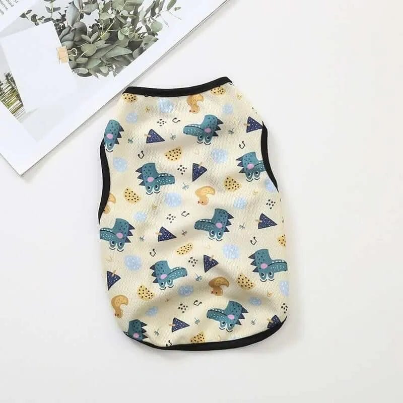 Cartoon Bear Dog Shirt — Sleeveless Summer Shirt for Dogs | Hotdiggidydog®