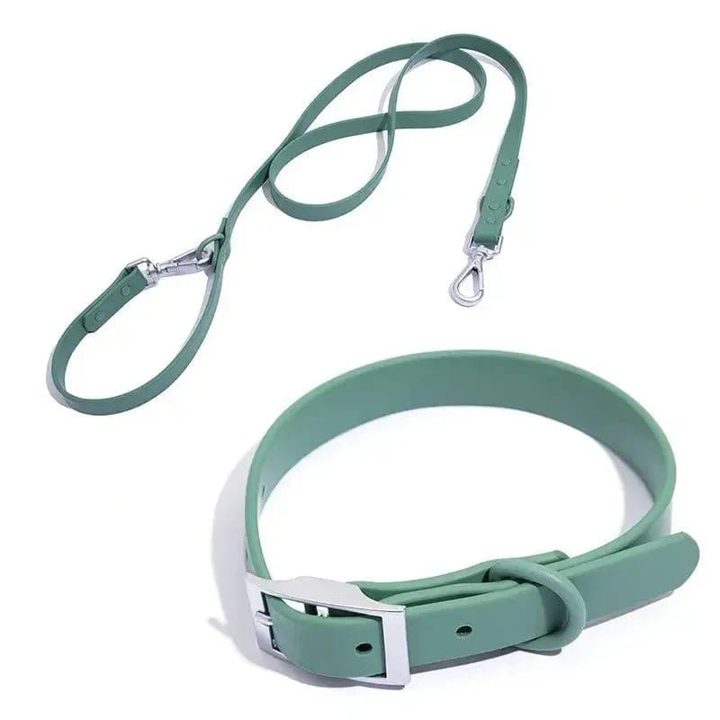 PVC Adjustable Dog Collar Harness Leash Sets