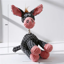 Plush Dog Donkey Squeaky Chew Toy