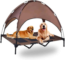 Elevated Dog Cot with Canopy for Outdoors Elevated Dog Cot with Canopy for Outdoors