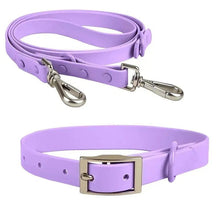 PVC Adjustable Dog Collar Harness Leash Sets