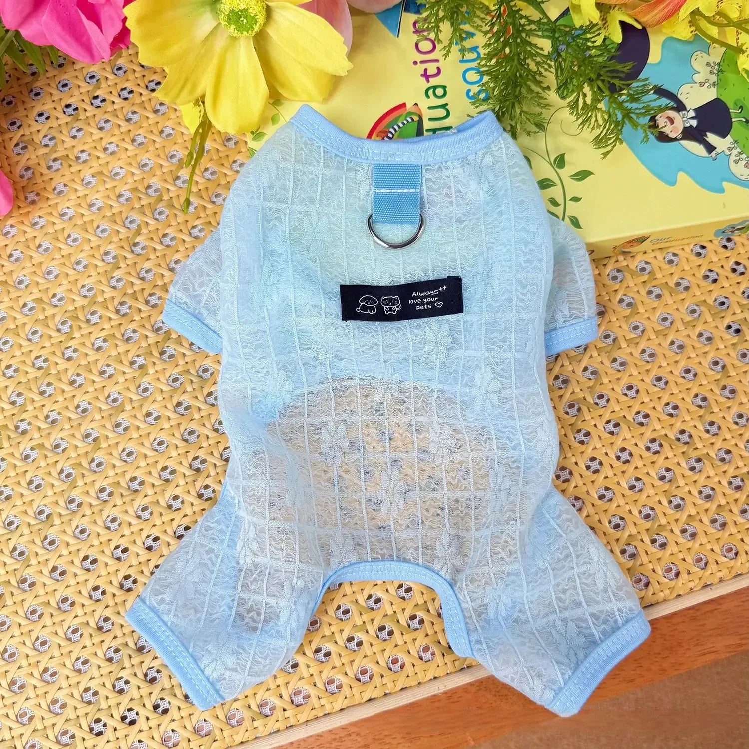 Dog Cooling Mesh Jumpsuit | Breathable Summer Outfit for Dogs