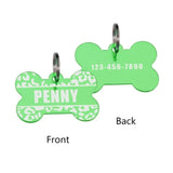 Personalized Double Sided Engraved Dog Bone Tag