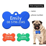 Personalized Double Sided Engraved Dog Bone Tag